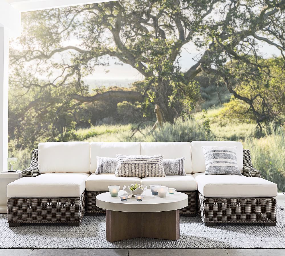 Build Your Own Huntington Wicker Slope Arm Ultimate Outdoor Sectional