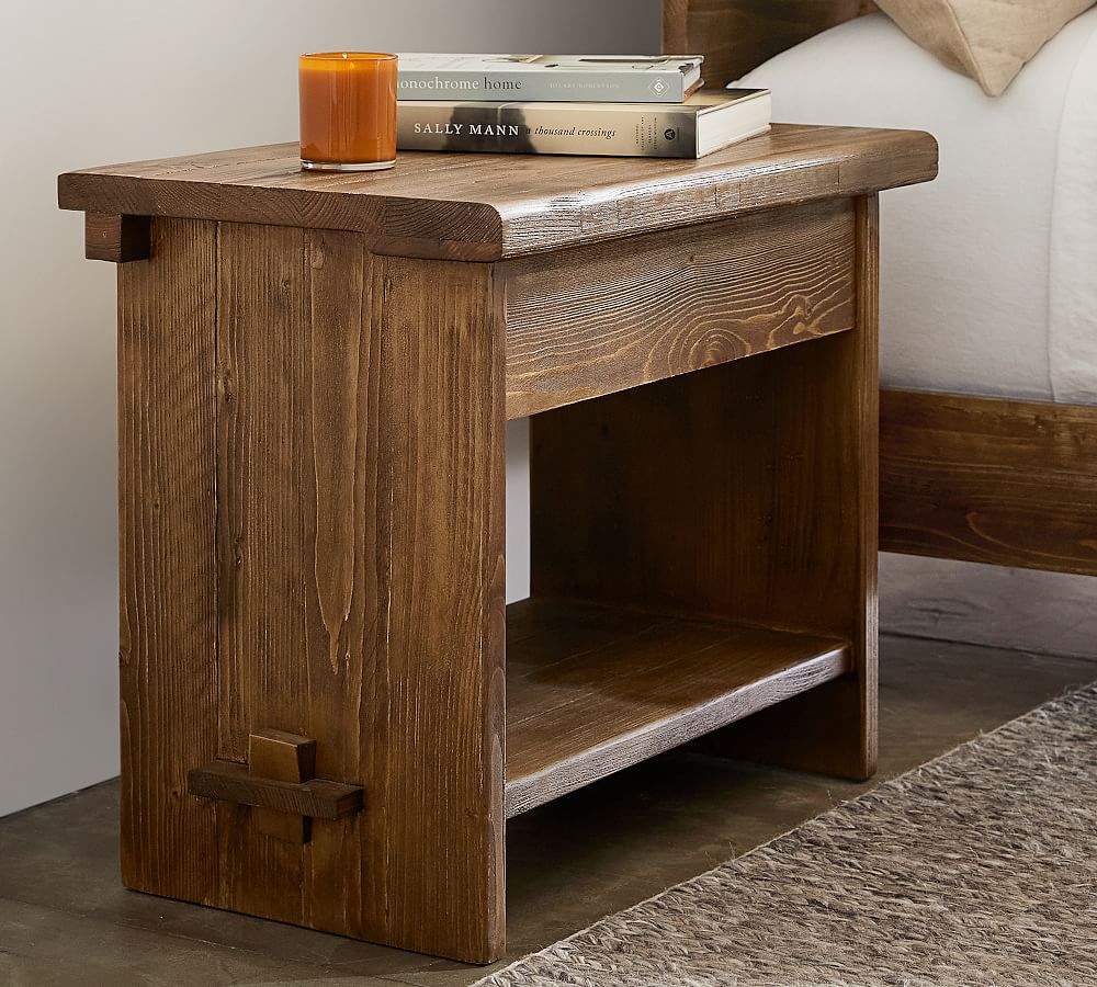 North Reclaimed Wood Nightstand Pottery Barn