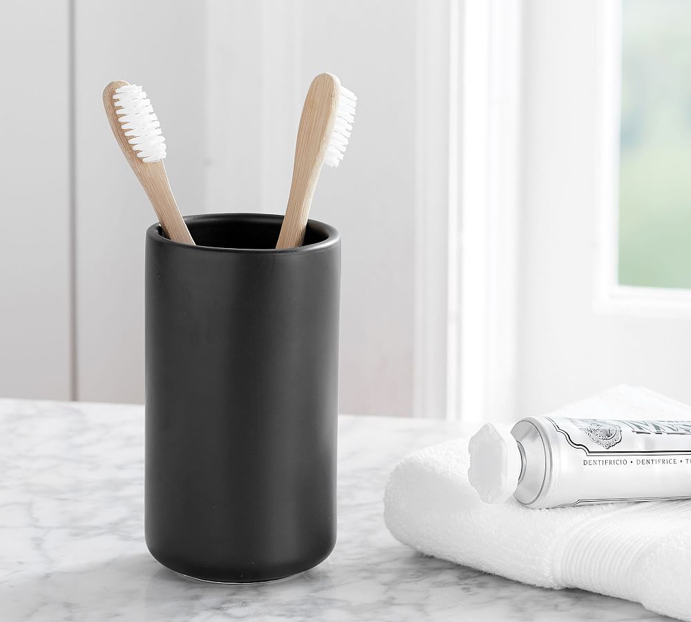 Matte Black Porcelain Bathroom Accessories