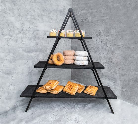 Modern Rustic Tiered Stand | Pottery Barn