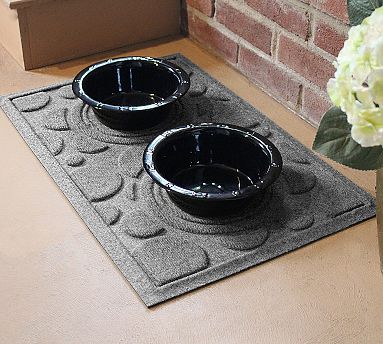 Gray Mountain Pet Placemat- Food/Water Bowl Mat