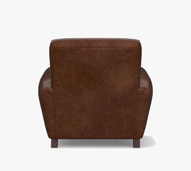 Manhattan Square Arm Leather Armchair | Pottery Barn