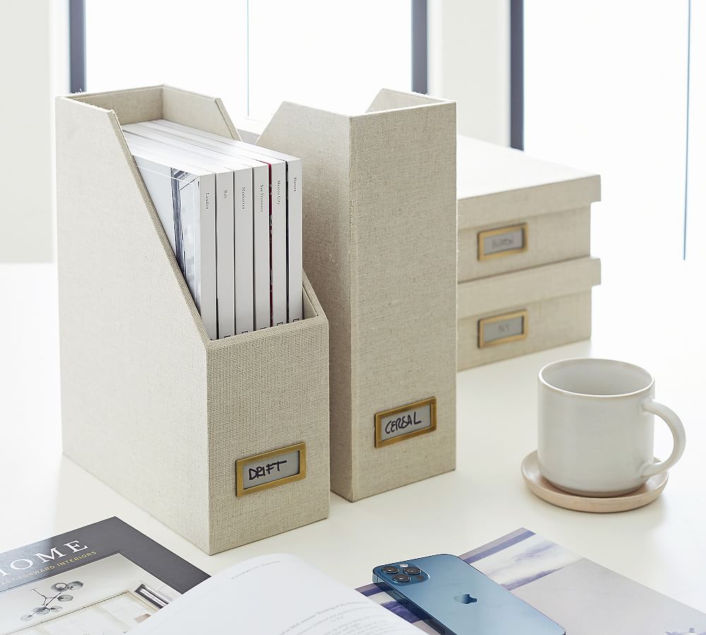 Linen Home Office Accessories Collection