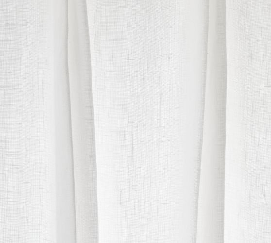 Belgian Flax Linen Pinch Pleat Curtain | Pottery Barn