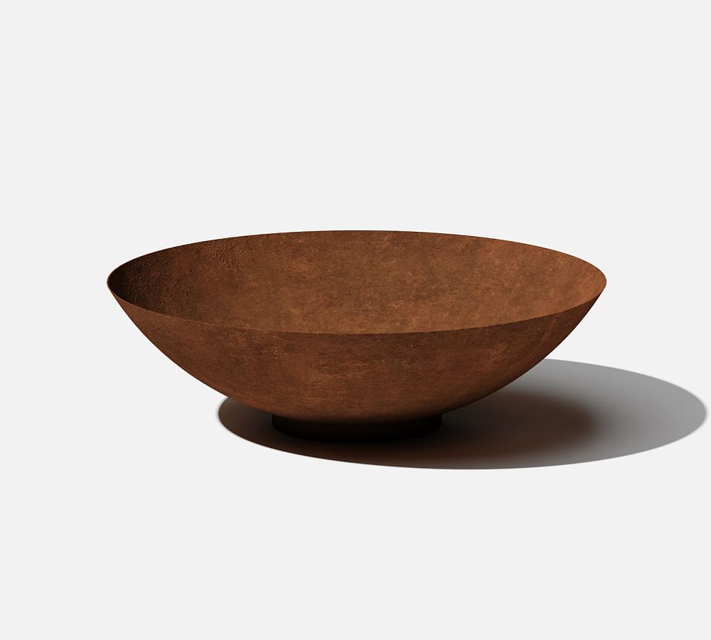 Round Bowl Planter Corten Steel Pottery Barn   Open Box Round Bowl Planter Corten Steel 1 L 