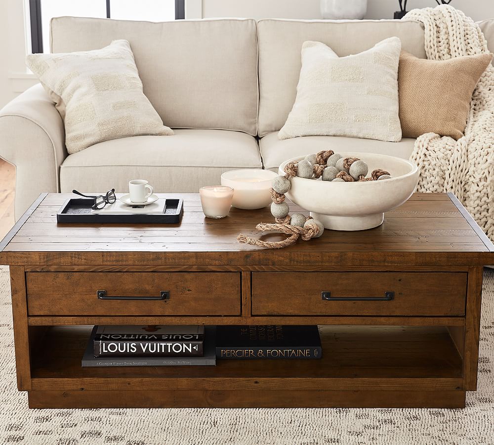 Kaplan Rectangular Reclaimed Wood Lift-Top Coffee Table