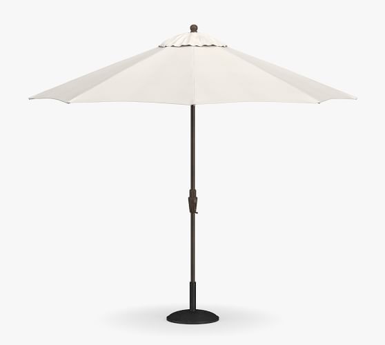Round Outdoor Umbrella Outdoor Umbrellas Pottery Barn