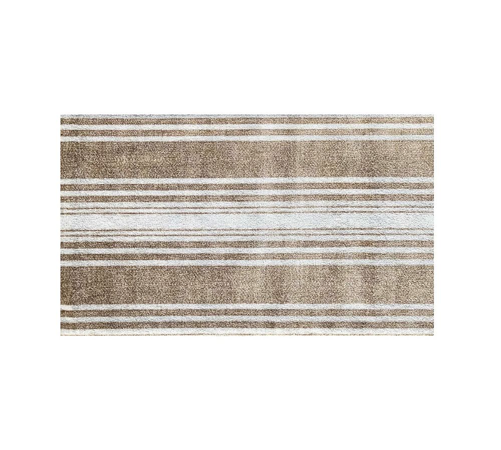 Holden Stripe Washable Floor Mat Pottery Barn