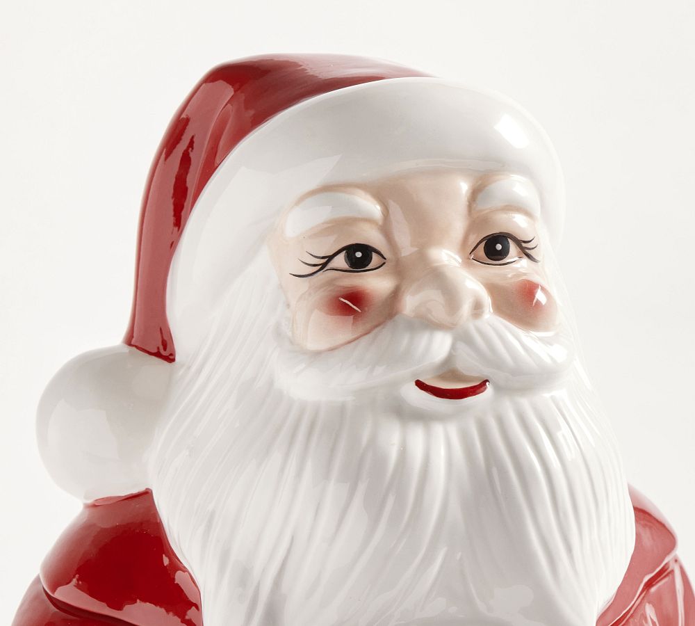 Holiday 2023 Ceramic Santa Claus Figural Cookie Jar