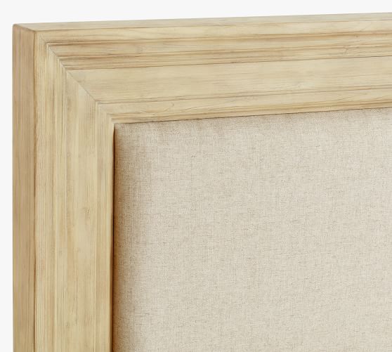 Leon Upholstered Platform Bed Pottery Barn