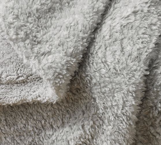 Fireside Cozy Sherpa Reversible Throw | Pottery Barn