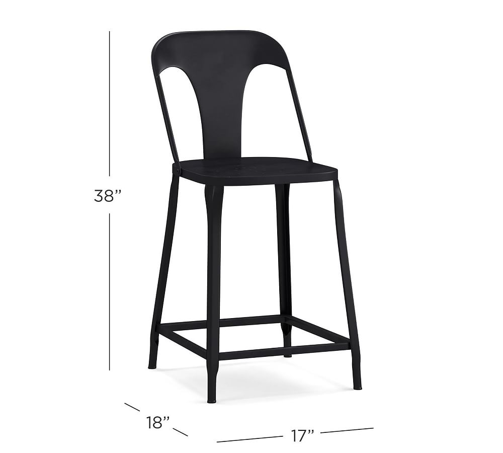 Maxx Metal Bar Stool Pottery Barn