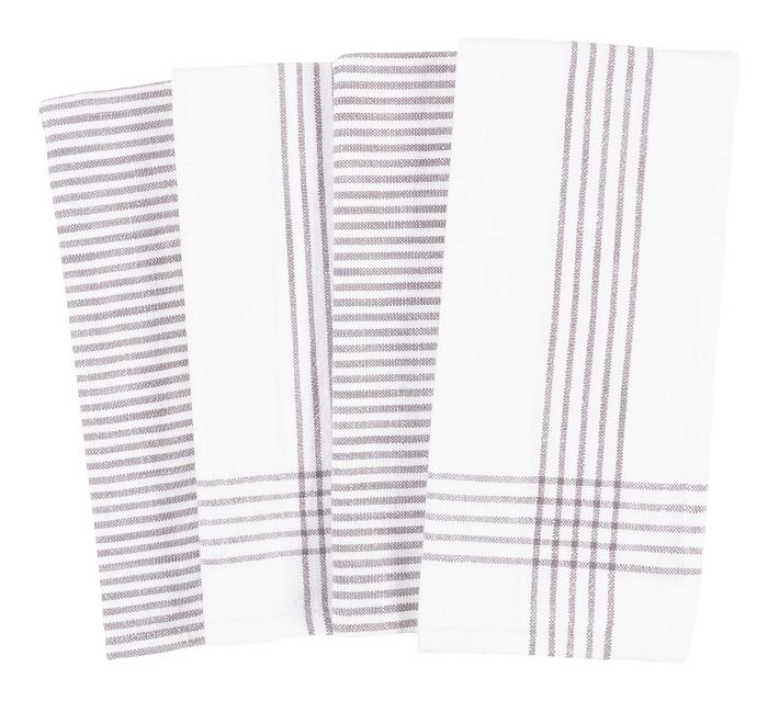 Monaco Washed Cotton Dish Towels - Set of 4