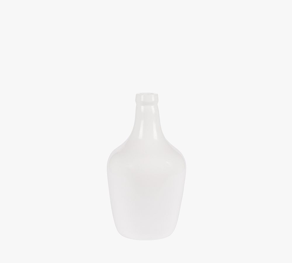 Recycled White Glass Demijohn