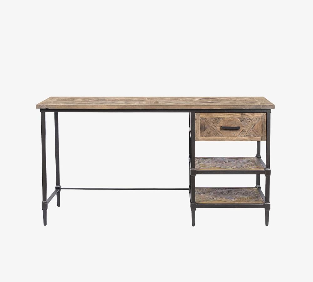 Parquet Reclaimed Wood Writing Desk
