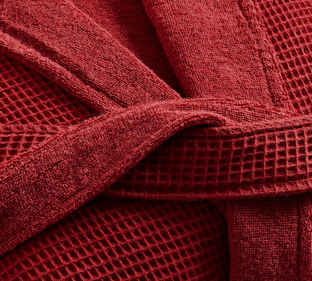 Waffle Weave Resort Robe Pottery Barn