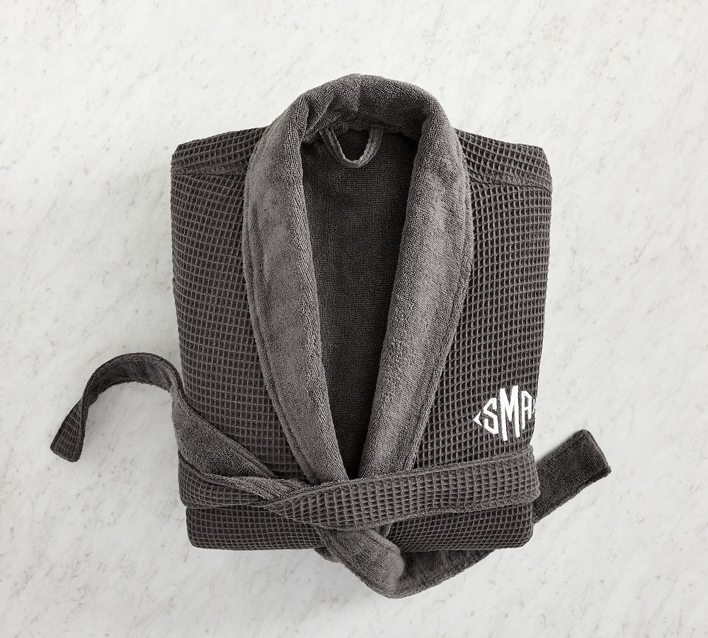 Waffle Weave Resort Robe Pottery Barn