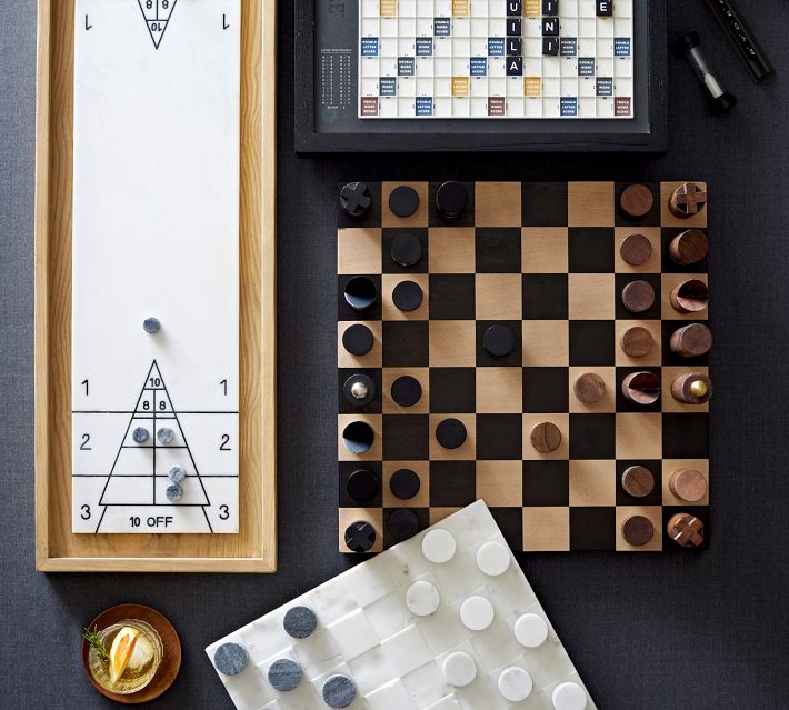 Chess Board Fabric, Wallpaper and Home Decor