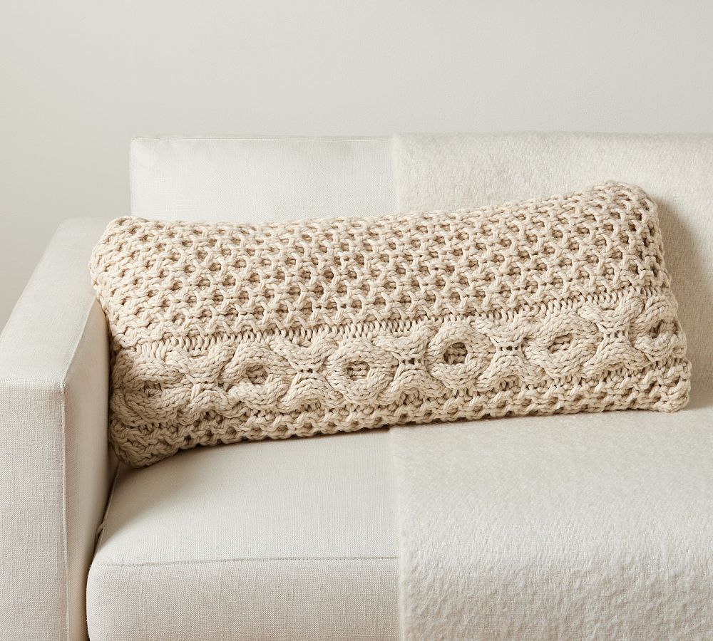 Laynie Chunky Knit Lumbar Pillow