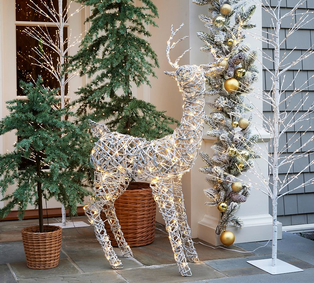 Lit Twinkling Twig Tree Pottery Barn