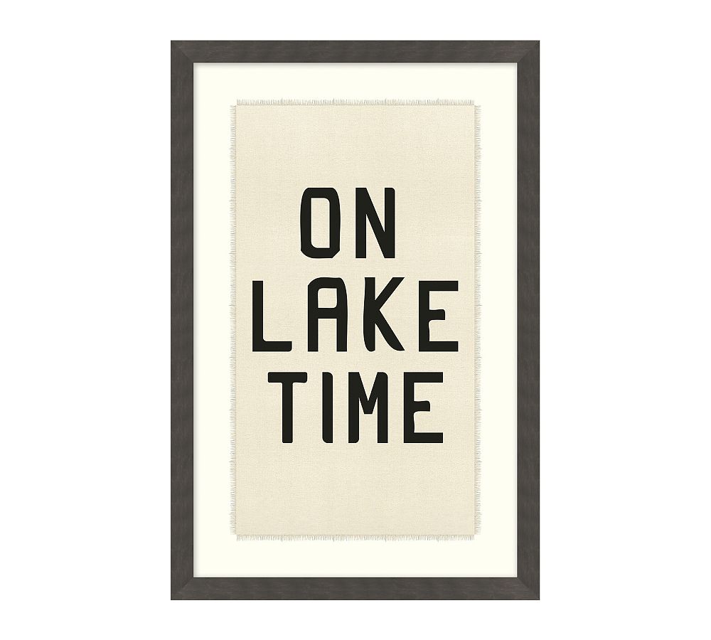 Lake Banner Framed Print