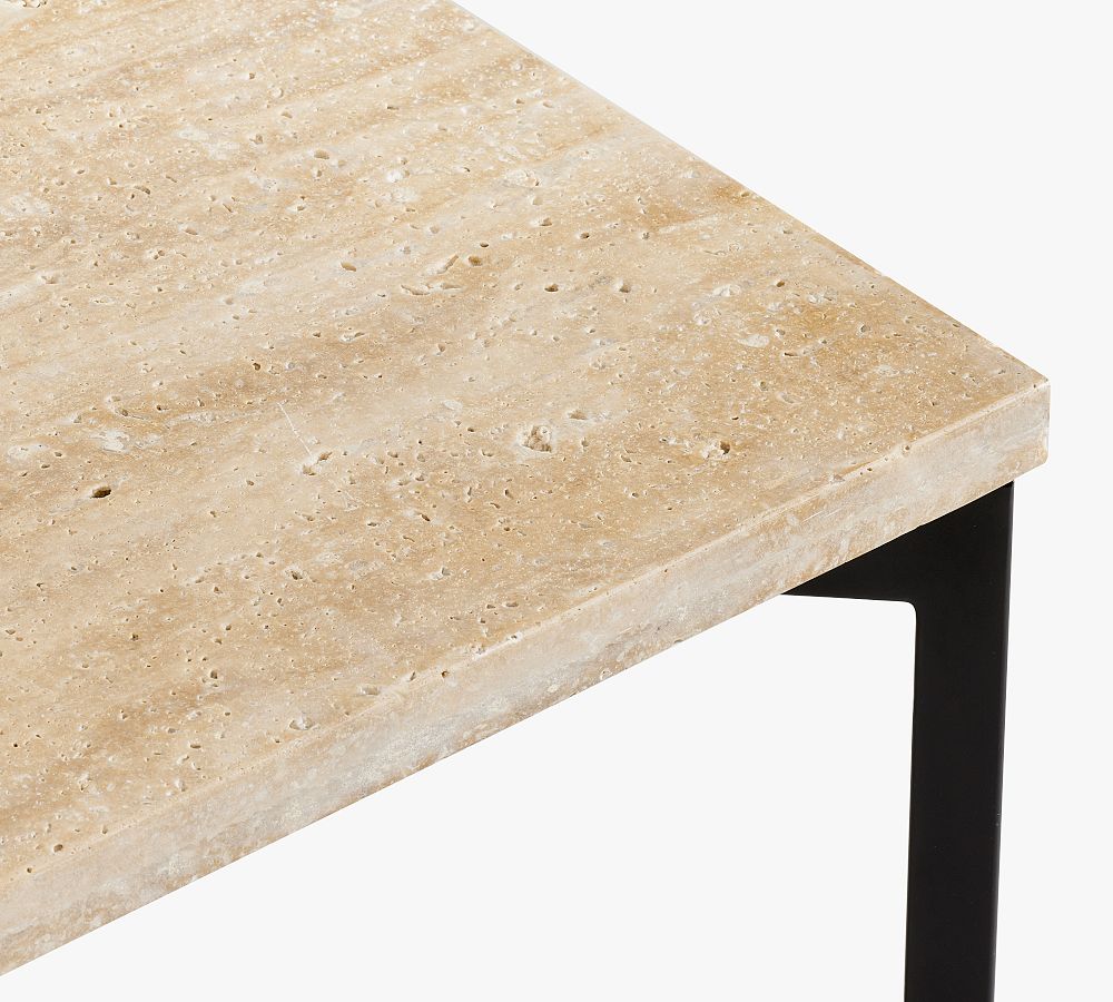 Lennox Square Travertine Coffee Table Pottery Barn