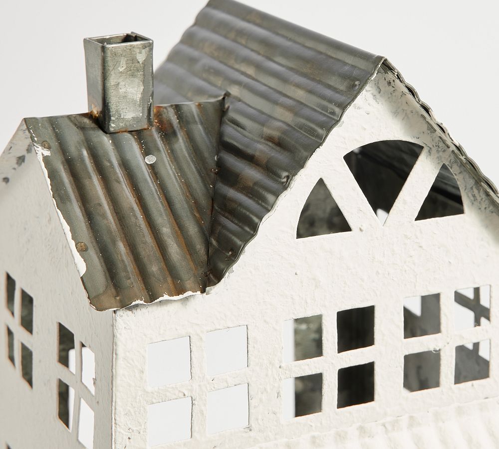 Handcrafted Metal Village Houses | Pottery Barn