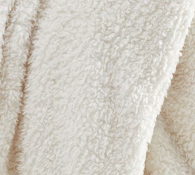 Cozy Pom Pom Sherpa Throw | Pottery Barn