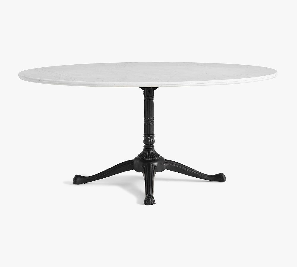 Rae Oval Pedestal Marble Dining Table Pottery Barn