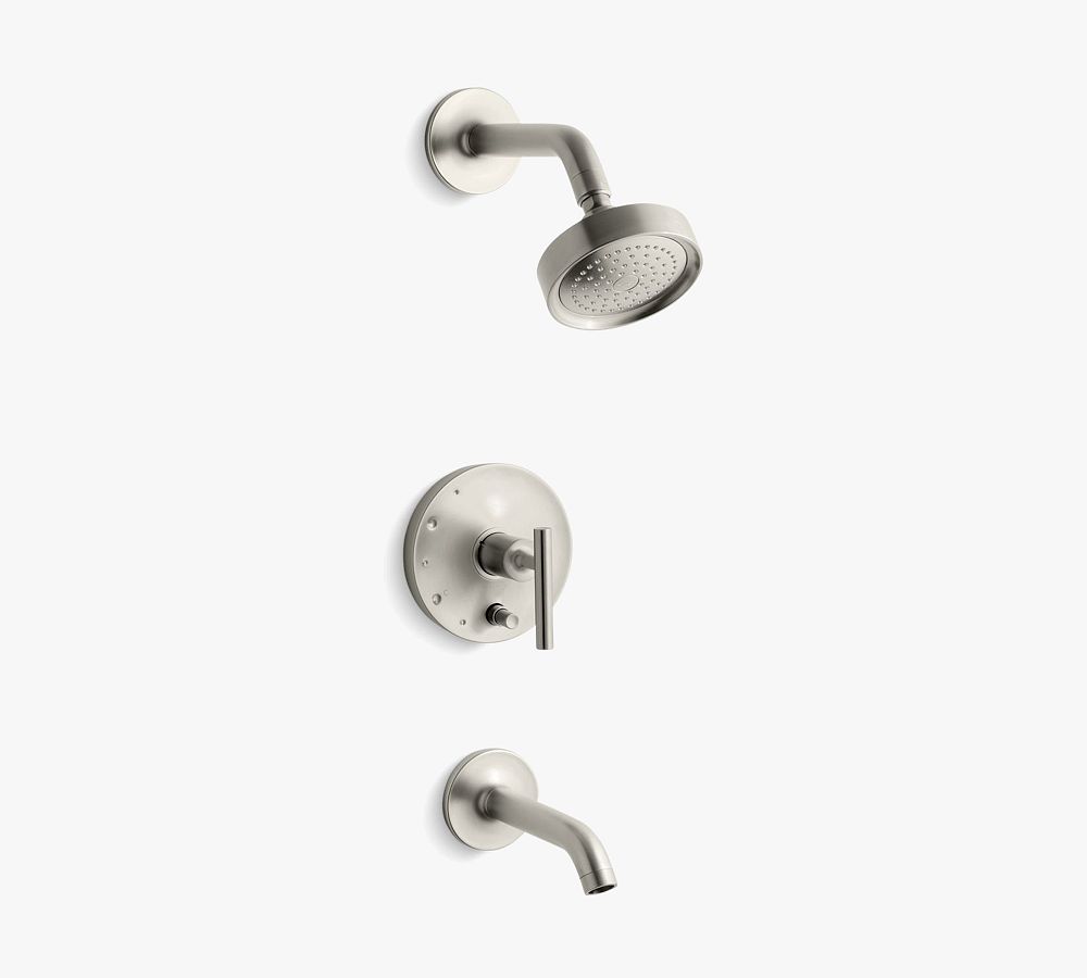 Kohler Purist ® RiteTemp® Lever Handle Shower and Tub Faucet W/ 2.5 GPM Showerhead Pottery Barn