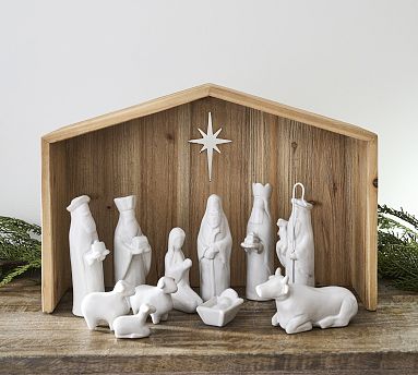 Handcrafted Terracotta Nativity Set | Pottery Barn