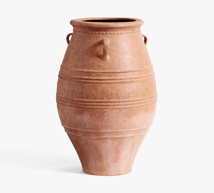 Sienna Fiber Stone Outdoor Planters