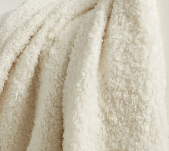Fireside Cozy Sherpa Reversible Throw Pottery Barn