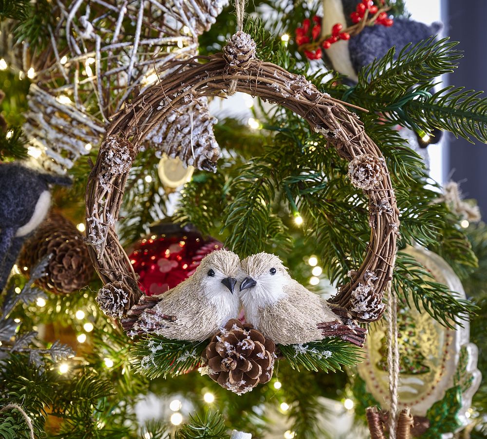 Christmas Bird With Love Wreath Decorative Table Top Diamond - Temu