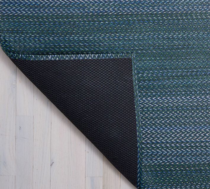 Chilewich Quill Floor Mat in Forest - Available at Grounded