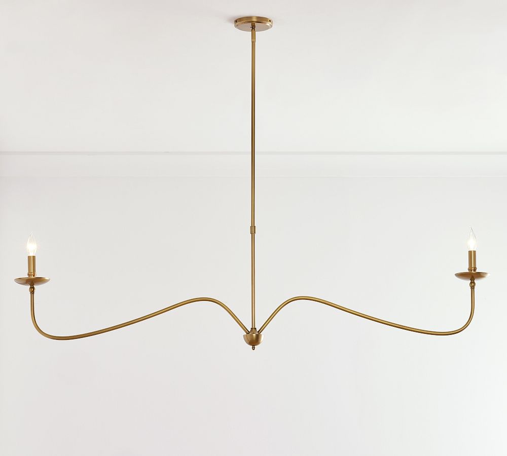 Lucca Iron Linear Chandelier