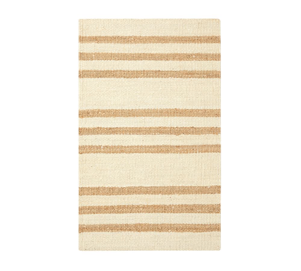 Three Stripe Jute Doormat