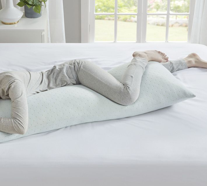 Sleep Philosophy Memory Foam Knee Pillow White Standard