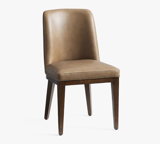 Layton Leather Dining Chair | Pottery Barn