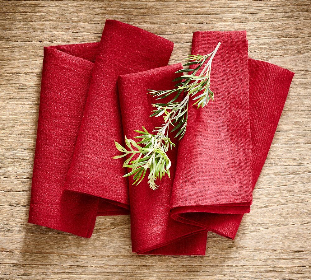 Pine and Berries Botanical Napkin Rings - Set of 4