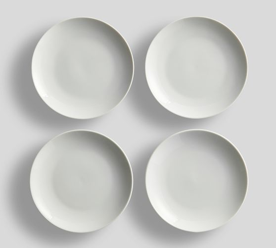 Caterer's Box Coupe Porcelain Cocktail Plates Set of 12 Pottery Barn