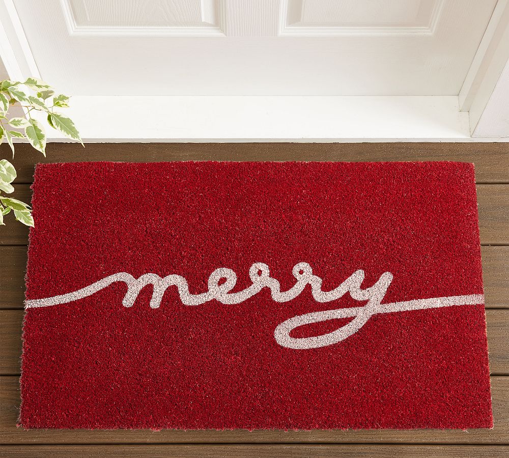 Let It Snow Doormat Christmas Door Cozy Doormat, Outdoor Mat