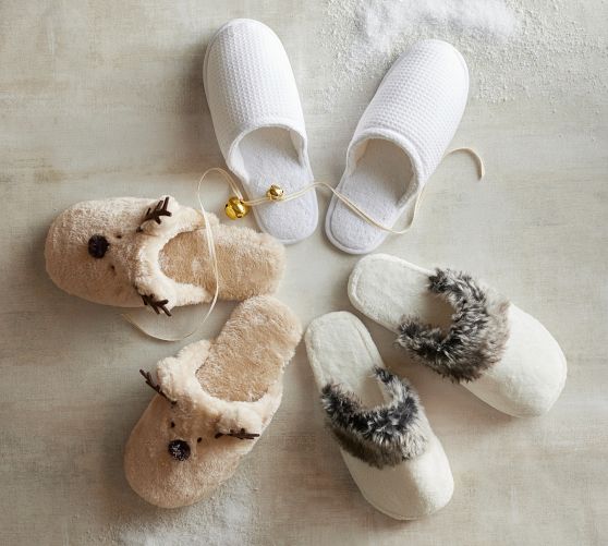 Pottery barn store womens slippers