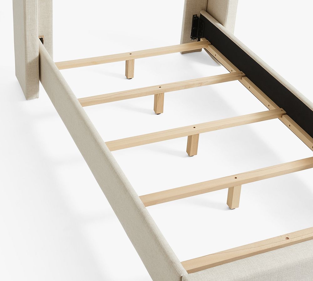 Elliot Shelter Upholstered Bed Pottery Barn