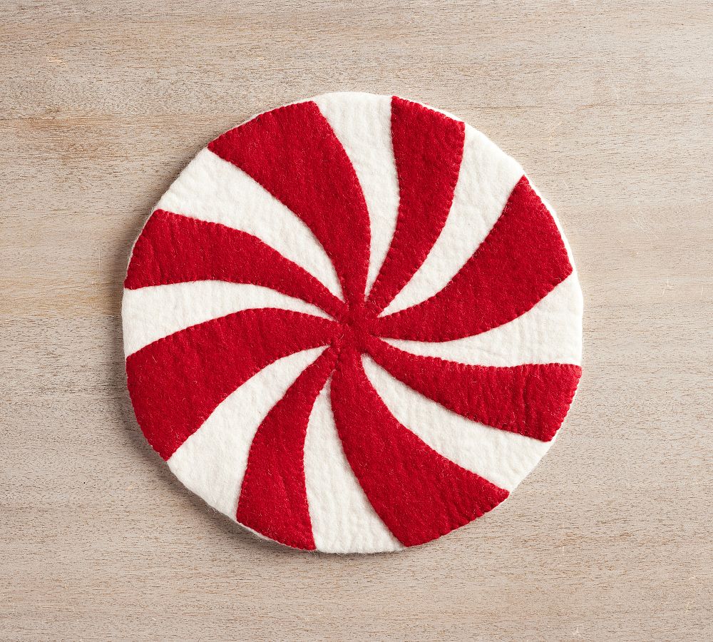 Peppermint Felt Placemats Set of 4 Pottery Barn
