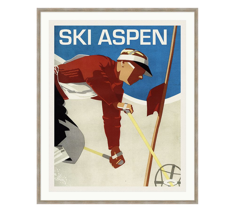Ski Aspen Framed Print