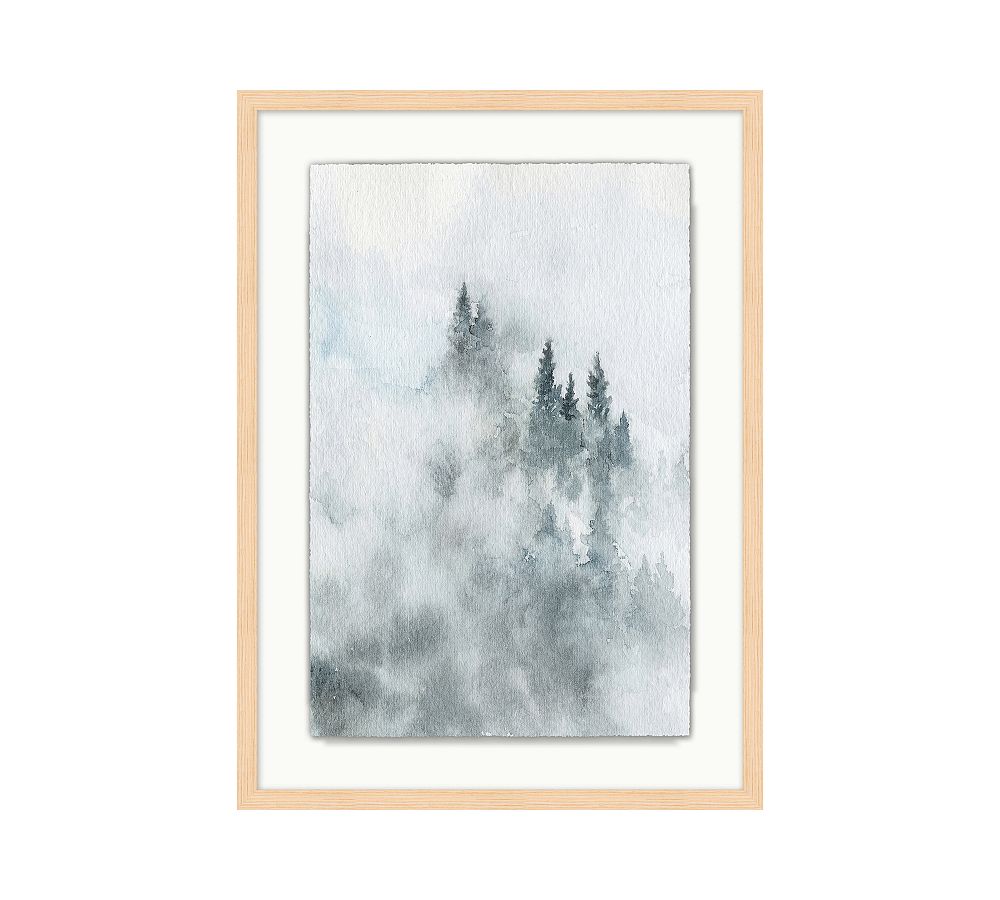 Watercolor Trees Framed Print