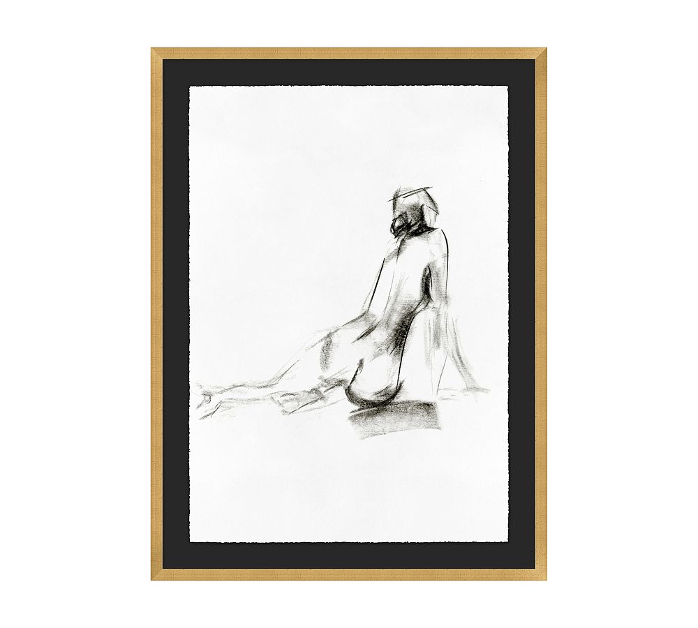 Seated Figure Framed Print
