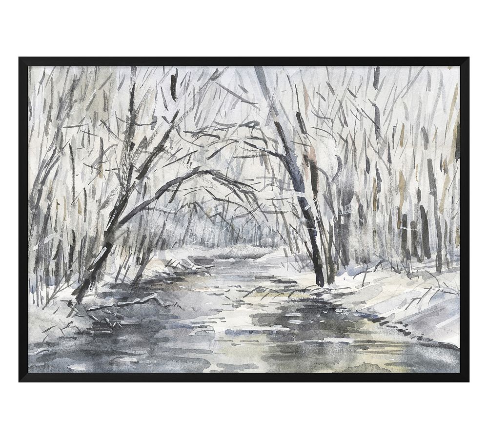 Snowy Creek Framed Print