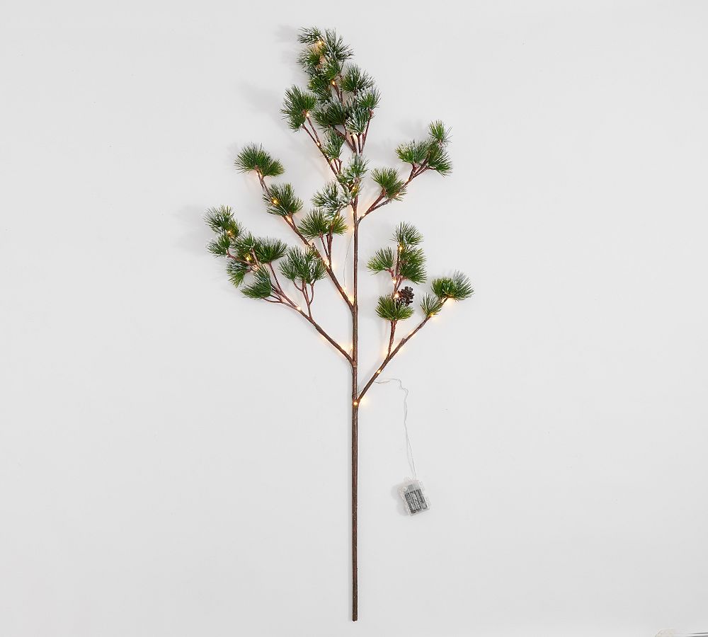 Faux Pine Branch with Small Pinecones